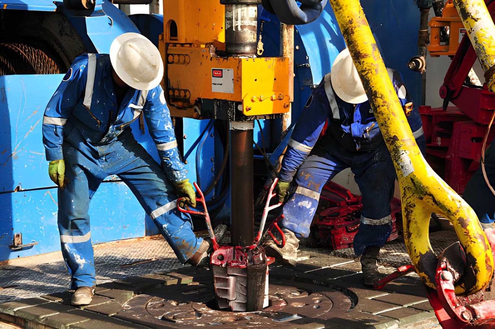 Heavy operations at an oil sands facility in Alberta, Canada